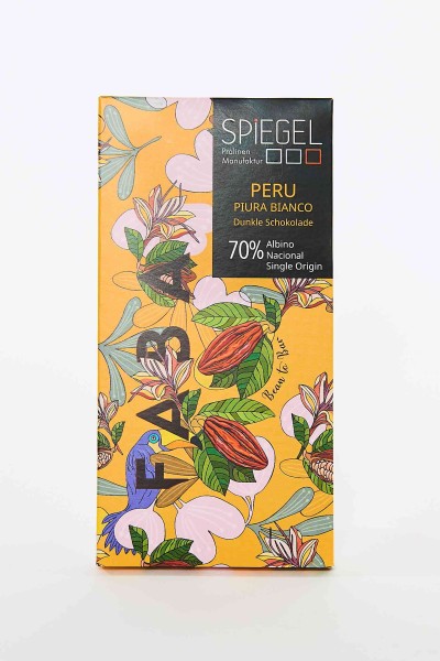 Faba Peru 70% Piura Bianco Dunkle Schokolade, Albino Nacional Single Origin